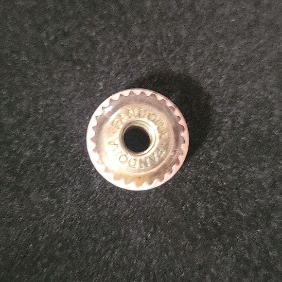 Pandora Retired Pink Zig Zag Charm Pink Murano Glass 790620 - Picture 2 of 5